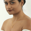 0.26 Ct IGI Certified Natural Diamond Necklace Pendant in 18K Gold for Women