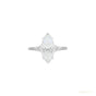 9 ct DEW Certified White Moissanite Solitaire Ring. For Anniversary Gift 18K Gold Plate 18K Gold Plated