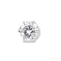 9.00 ct DEW Certified White Moissanite Solitaire Studs In Gold Vermeil