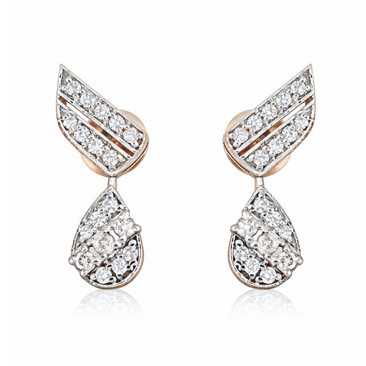 IGI Lab Grown Diamond Round Cluster Stud Earrings — Solid Gold, 0.45ct T.W.