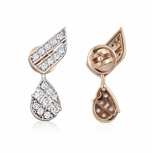 IGI Lab Grown Diamond Round Cluster Stud Earrings — Solid Gold, 0.45ct T.W.