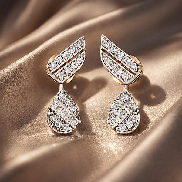 IGI Lab Grown Diamond Round Cluster Stud Earrings — Solid Gold, 0.45ct T.W.