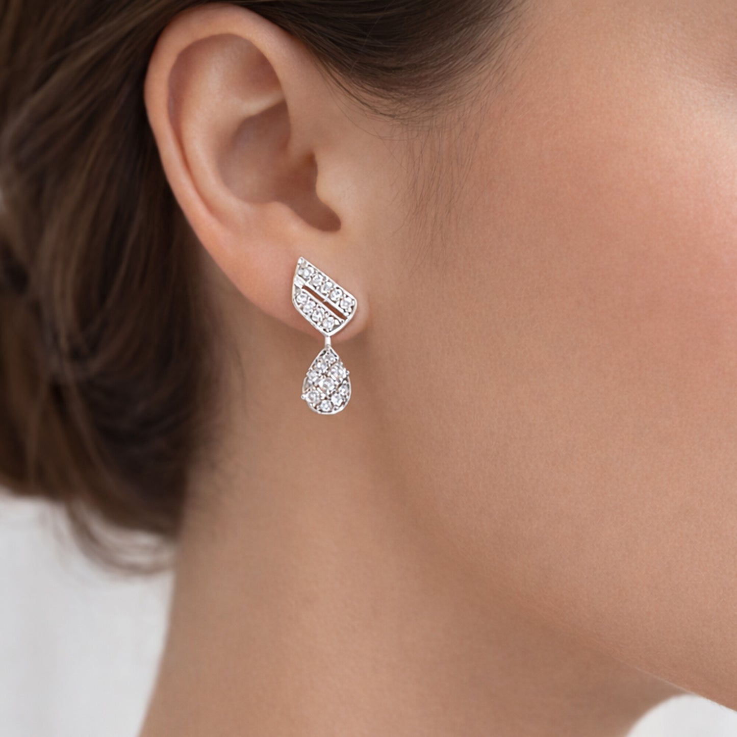 IGI Lab Grown Diamond Round Cluster Stud Earrings — Solid Gold, 0.45ct T.W.