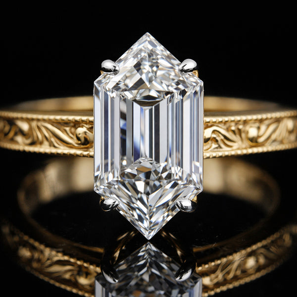 IGI Certified Lab Grown Diamond Fancy-Cut Ring — Solid 14K and 18K Gold
