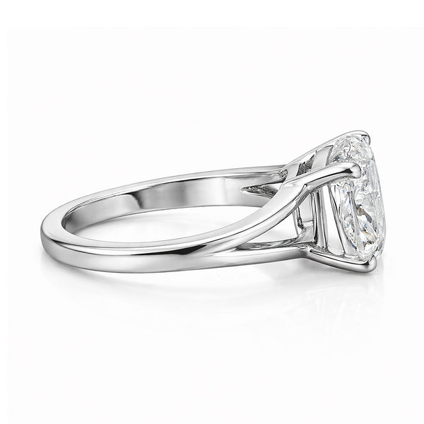 IGI Certified Lab Grown Diamond Cushion-Cut Ring — Solid 14K and 18K Gold