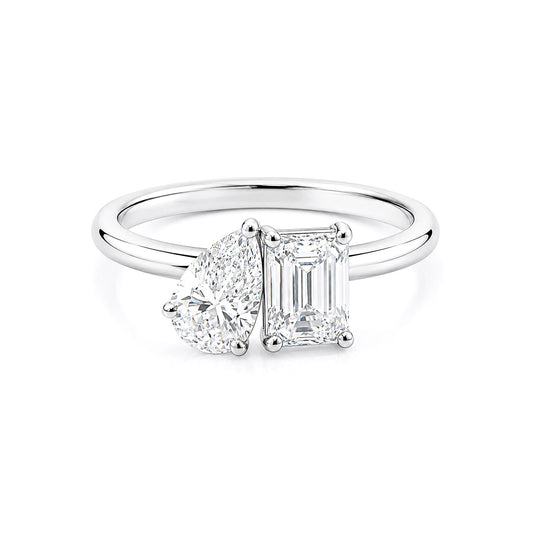 IGI Certified Lab Grown Diamond Emerald-Cut Ring — Solid 18K Gold