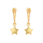 Solid 18K Gold Star Earrings — Minimalist Stud