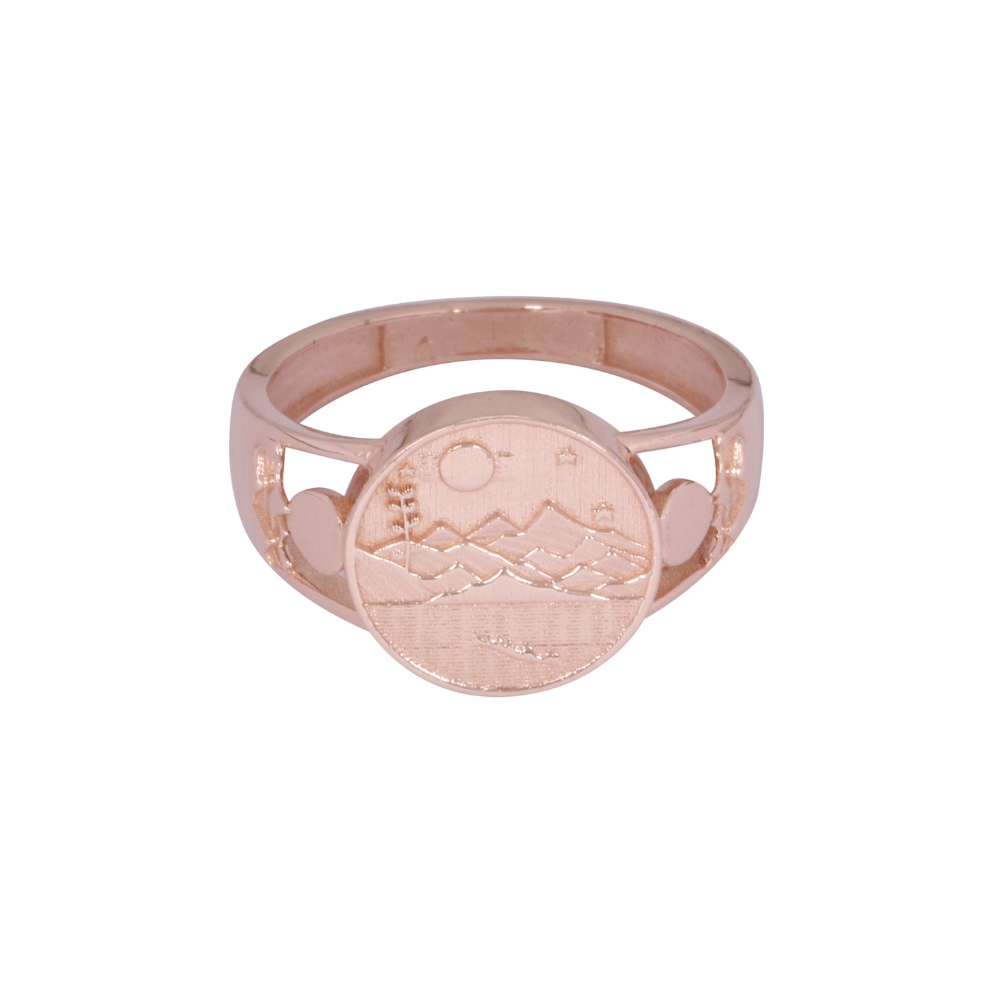 Solid Gold Band Ring — Minimalist Polished Design, 14K/18K Solid Gold
