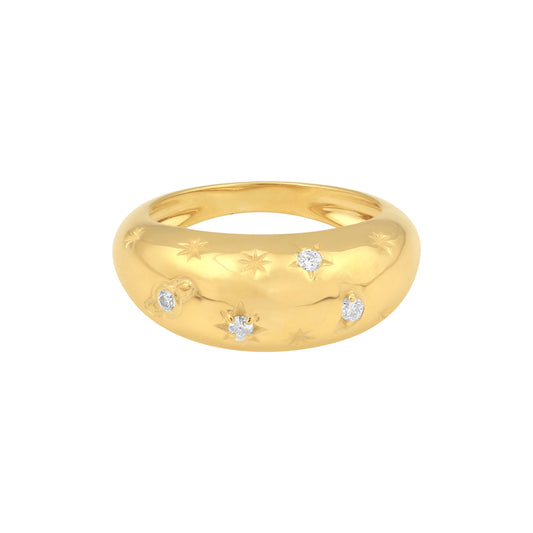 IGI Certified Lab Grown Diamond Accent Ring, 0.08ct tw — 14K/18K Solid Gold