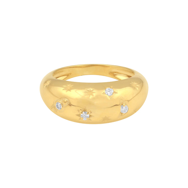 IGI Certified Lab Grown Diamond Accent Ring, 0.08ct tw — 14K/18K Solid Gold