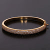 IGI Certified Lab Grown Diamond Wide Gold Bangle — 18K Solid Gold, 3.26 Carat