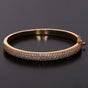 IGI Certified Lab Grown Diamond Wide Gold Bangle — 18K Solid Gold, 3.26 Carat