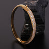 IGI Certified Lab Grown Diamond Wide Gold Bangle — 18K Solid Gold, 3.26 Carat