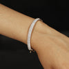 IGI Certified Lab Grown Diamond Wide Gold Bangle — 18K Solid Gold, 3.26 Carat