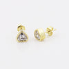 Lab Grown Diamond Heart Stud Earrings — Solid 18K Gold, IGI Certified