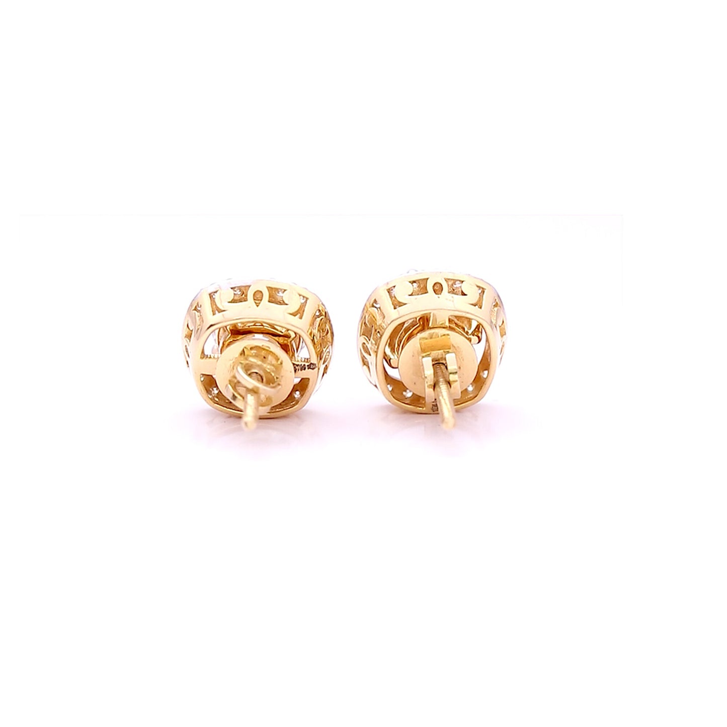 IGI Lab Grown Diamond Round Stud Earrings — 0.24ct T.W., Solid 18K Gold