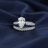 IGI Certified Lab Grown Diamond Pear Halo Ring, 0.60ct tw — 14K/18K Solid Gold