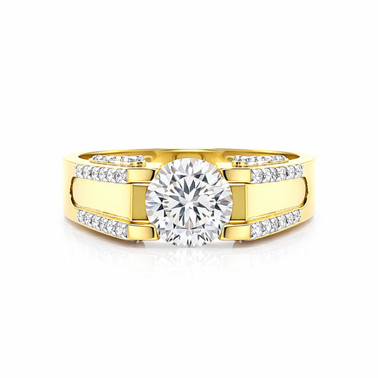 IGI Certified Lab Grown Diamond Round Cluster Ring, 0.60ct tw — 14K/18K Solid Gold