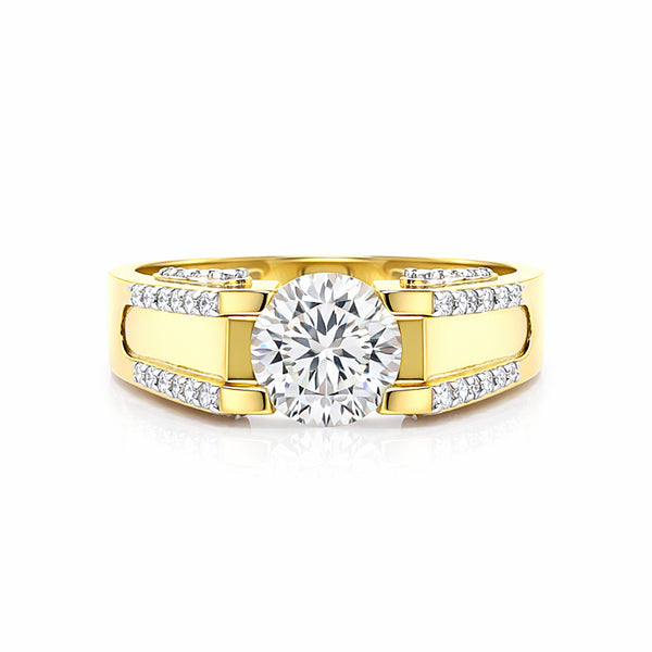 IGI Certified Lab Grown Diamond Round Cluster Ring, 0.60ct tw — 14K/18K Solid Gold