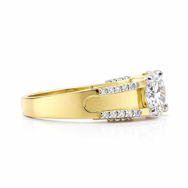 IGI Certified Lab Grown Diamond Round Cluster Ring, 0.60ct tw — 14K/18K Solid Gold