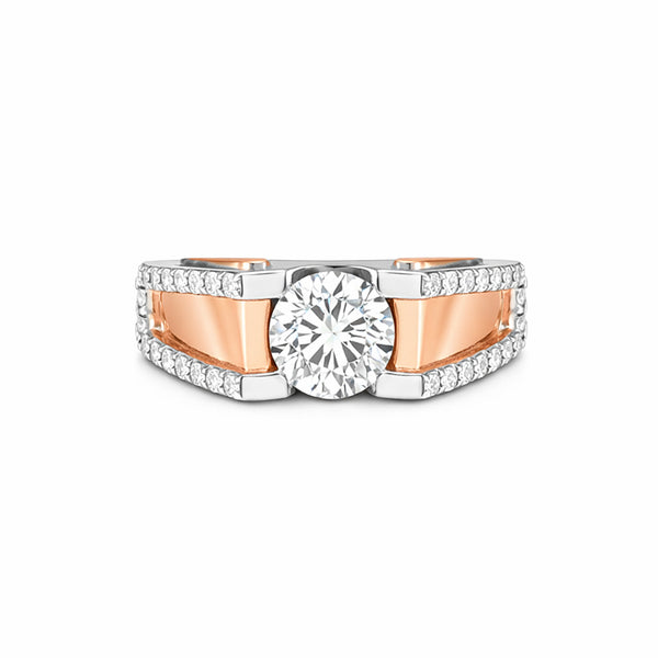 IGI Certified Lab Grown Diamond Round Halo Ring, 0.69ct tw — 14K/18K Solid Gold