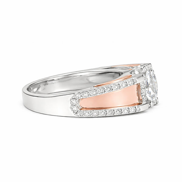 IGI Certified Lab Grown Diamond Round Halo Ring, 0.69ct tw — 14K/18K Solid Gold