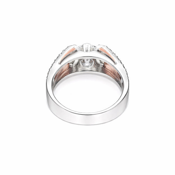 IGI Certified Lab Grown Diamond Round Halo Ring, 0.69ct tw — 14K/18K Solid Gold