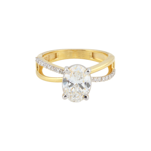 IGI Certified Lab Grown Diamond Oval Halo Ring, 0.24ct tw — 14K/18K Solid Gold