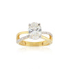 IGI Certified Lab Grown Diamond Oval Halo Ring, 0.24ct tw — 14K/18K Solid Gold