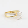 IGI Certified Lab Grown Diamond Oval Halo Ring, 0.24ct tw — 14K/18K Solid Gold