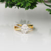 IGI Certified Lab Grown Diamond Oval Halo Ring, 0.24ct tw — 14K/18K Solid Gold