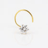 IGI Lab Grown Diamond Nose Pin, 0.12ct Round Solitaire — 18K Solid Gold, Screw Back
