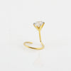 IGI Lab Grown Diamond Nose Pin, 0.12ct Round Solitaire — 18K Solid Gold, Screw Back