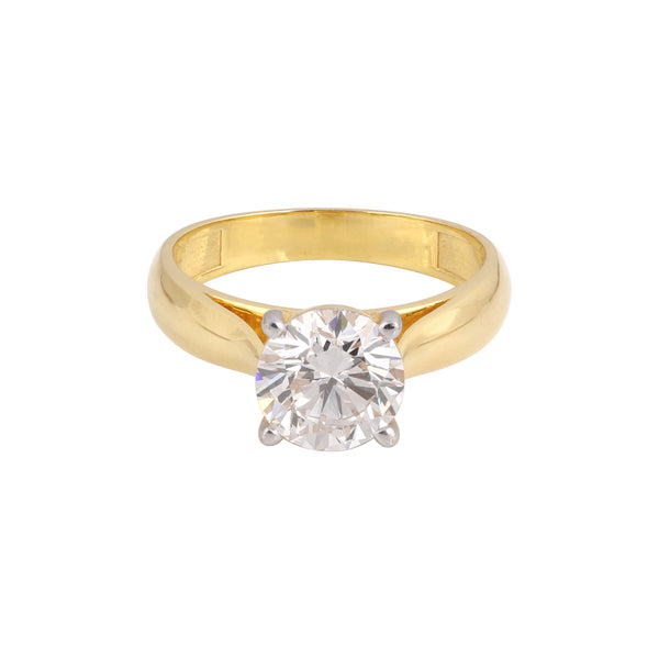 IGI Certified Lab Grown Diamond Round-Cut Solitaire Ring — 18K Solid Gold