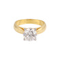 IGI Certified Lab Grown Diamond Round-Cut Solitaire Ring, 2 Ct, VVS/E — 18K Solid Gold