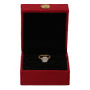 Solid Gold Statement Band Ring with Round Lab Grown Diamond Accent — 18K Solid Gold