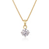 IGI Certified Lab Grown Diamond Round-Cut Solitaire Pendant Necklace — 14K/18K Solid Gold, Adjustable Chain
