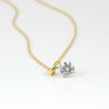 IGI Certified Lab Grown Diamond Round-Cut Solitaire Pendant Necklace — 14K/18K Solid Gold, Adjustable Chain