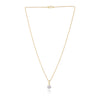 IGI Certified Lab Grown Diamond Round-Cut Solitaire Pendant Necklace — 14K/18K Solid Gold, Adjustable Chain