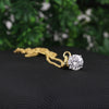 IGI Certified Lab Grown Diamond Round-Cut Solitaire Pendant Necklace — 14K/18K Solid Gold, Adjustable Chain