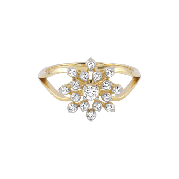 IGI Certified Lab Grown Diamond Oval Halo Ring, 0.24ct tw — 18K Solid Gold