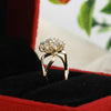 IGI Certified Lab Grown Diamond Oval Halo Ring, 0.24ct tw — 18K Solid Gold