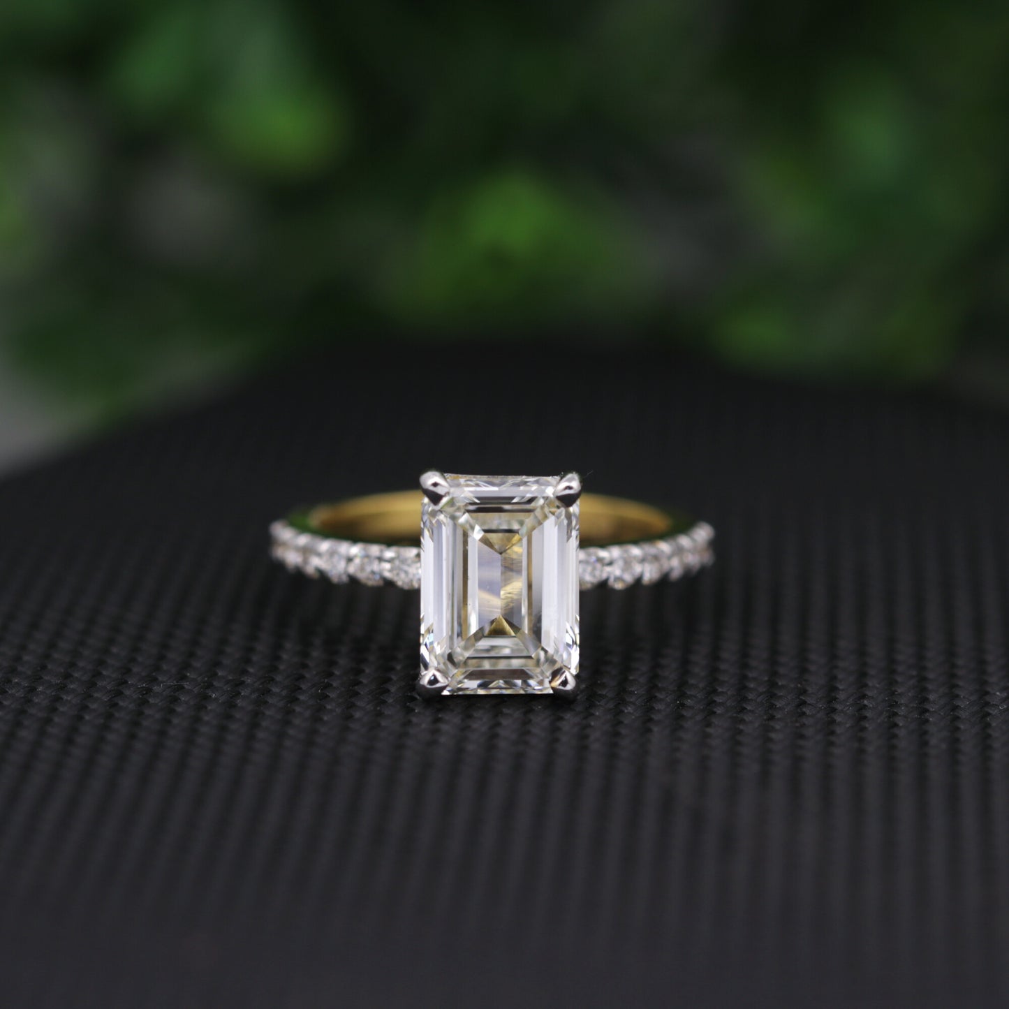 IGI Certified Lab Grown Diamond Emerald-Cut Ring — Solid 14K and 18K Gold