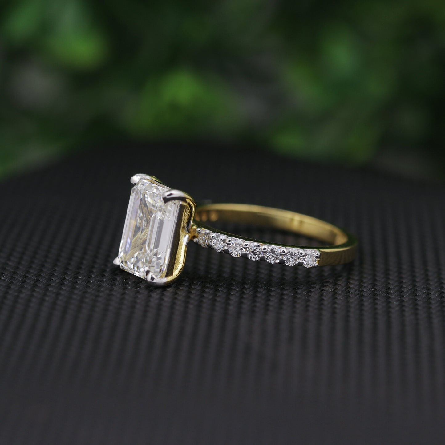 IGI Certified Lab Grown Diamond Emerald-Cut Ring — Solid 14K and 18K Gold