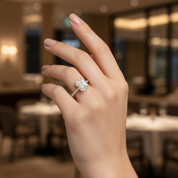 GIA-Style Certified Natural Pink Ruby Round-Cut Ring with Diamond Accents — Solid 14K and 18K Gold