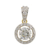 IGI Certified Lab Grown Diamond Round-Cut Cluster Pendant Necklace — 14K/18K Solid Gold, Adjustable Chain