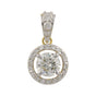IGI Certified Lab Grown Diamond Round-Cut Cluster Pendant Necklace — 14K/18K Solid Gold, Adjustable Chain