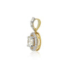 IGI Certified Lab Grown Diamond Round-Cut Cluster Pendant Necklace — 14K/18K Solid Gold, Adjustable Chain