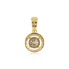 IGI Certified Lab Grown Diamond Round-Cut Cluster Pendant Necklace — 14K/18K Solid Gold, Adjustable Chain