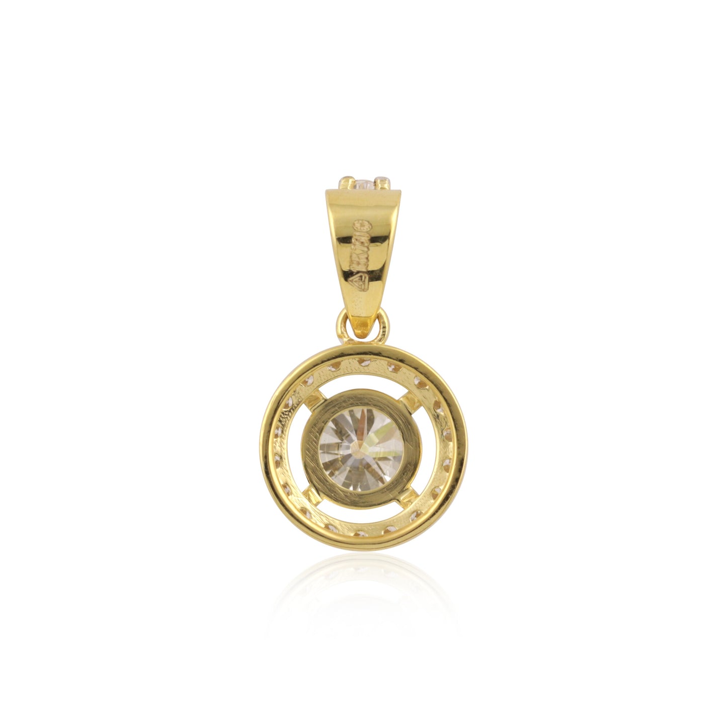 IGI Certified Lab Grown Diamond Round-Cut Cluster Pendant Necklace — 14K/18K Solid Gold, Adjustable Chain